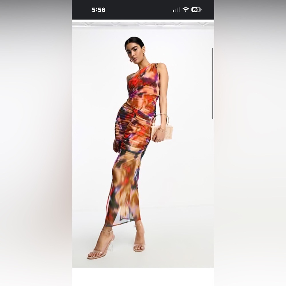 ASOS Mesh- multi colored dress